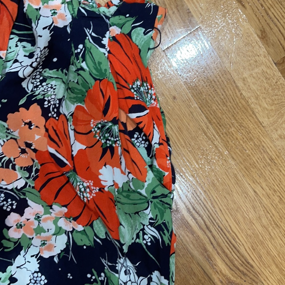 Gorgeous floral high waisted wide leg flowy pants - Picture 4 of 7